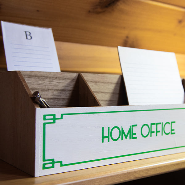 Decor Steals Green & White Desktop Organizer, Choose Your Style — alternative angle