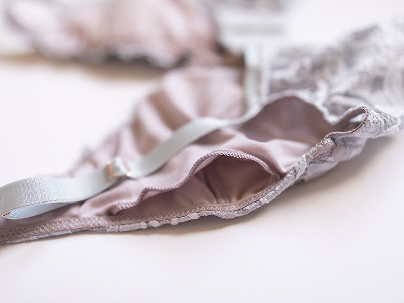 Everviolet Vela Wireless Bra, Grey / Mauve — alternative angle