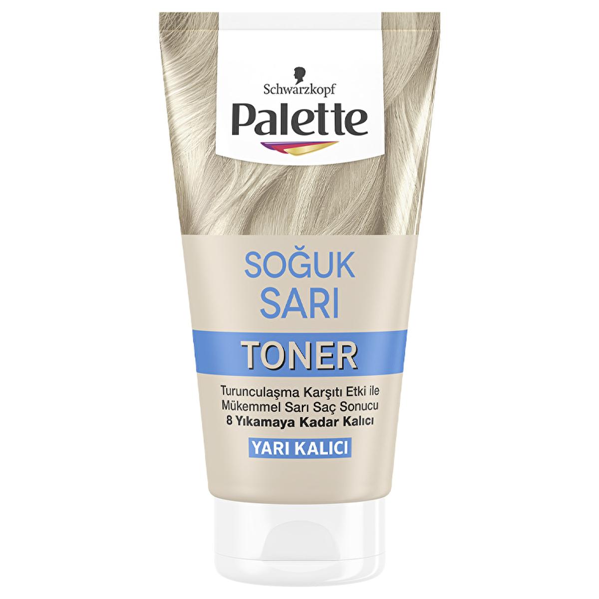 Palette Cool Blonde Hair Toner - Neutralize Yellow & Brass, Achieve Cool Blonde Tones at Home - Temporary Hair Dye, 150 ml