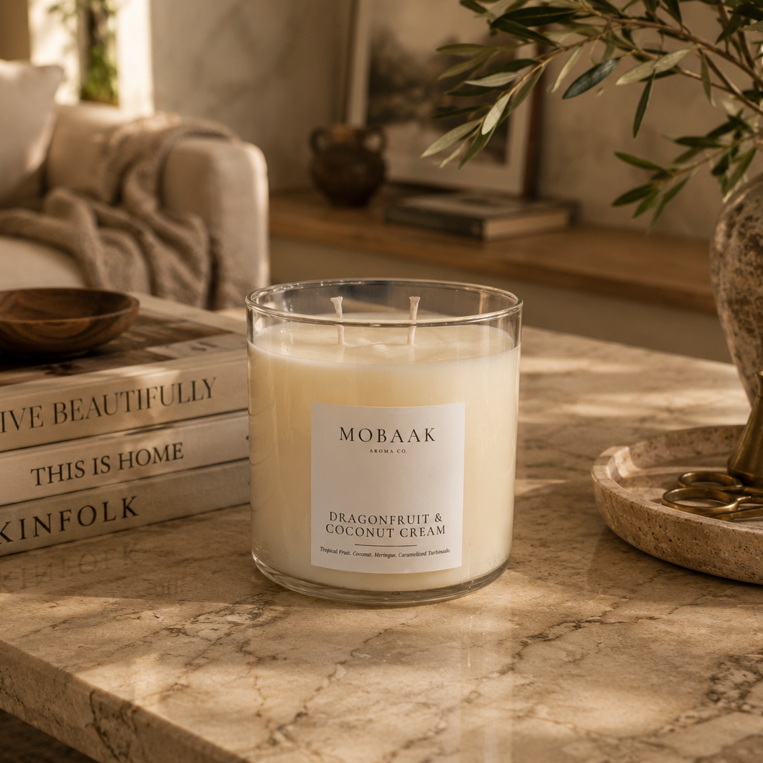 Dragonfruit + Coconut Cream Candle – Mobaak Aromatherapy Shoppe