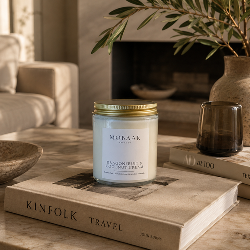 Dragonfruit + Coconut Cream Candle – Mobaak Aromatherapy Shoppe, view 2