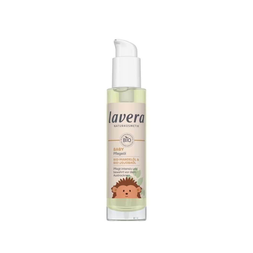 Lavera Baby Nourishing Oil 3.38 fl oz - Natural & Gentle Moisture for Baby & Child's Delicate Skin, Massage Oil