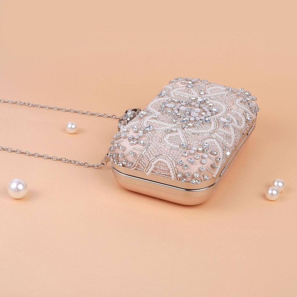 Mariam's Collection Diamond Embellished Beaded Evening Clutch Bag (MAC302) — product category context