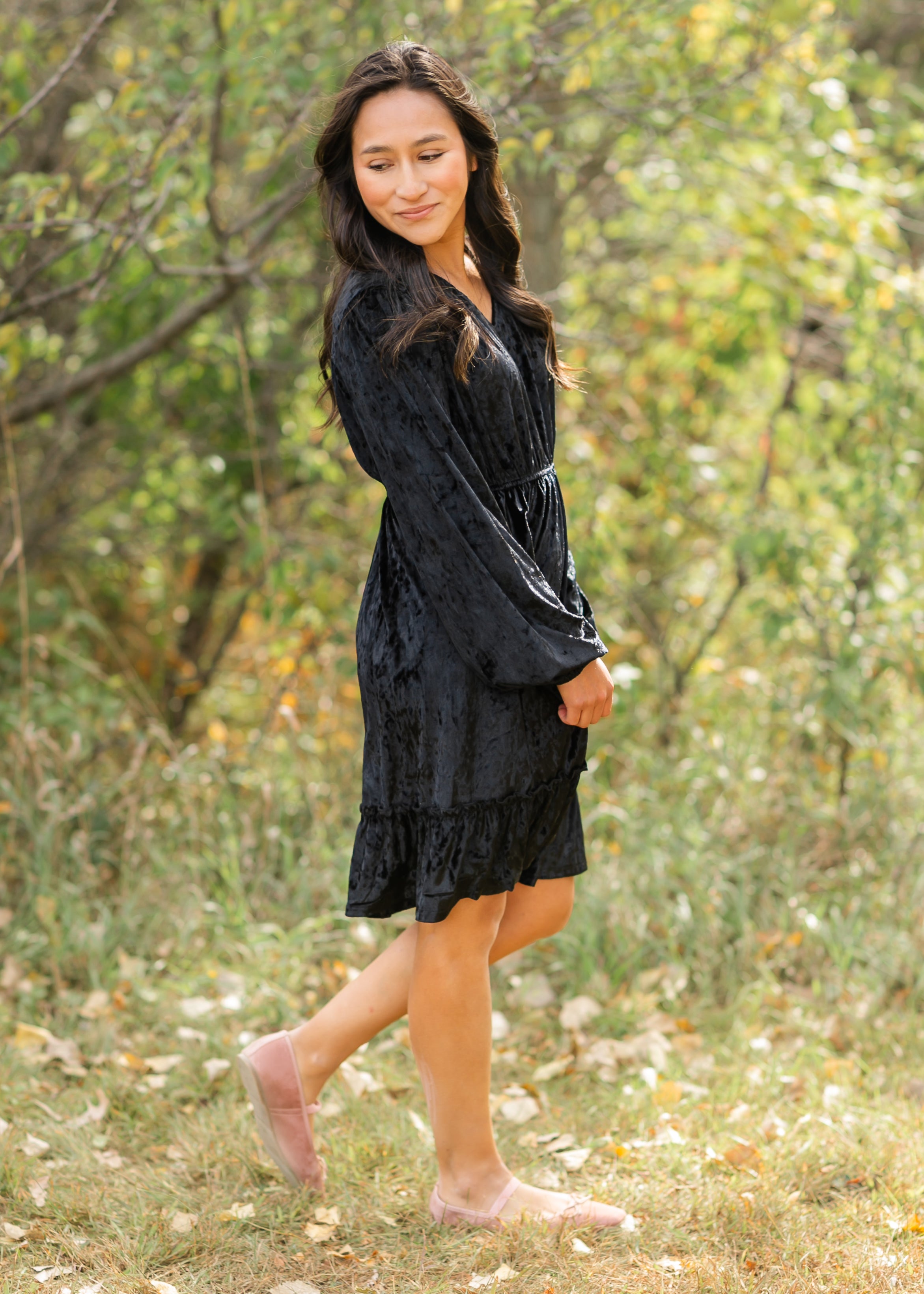 Inherit Co. Diana Velvet Midi Dress - FINAL SALE — flat-lay composition