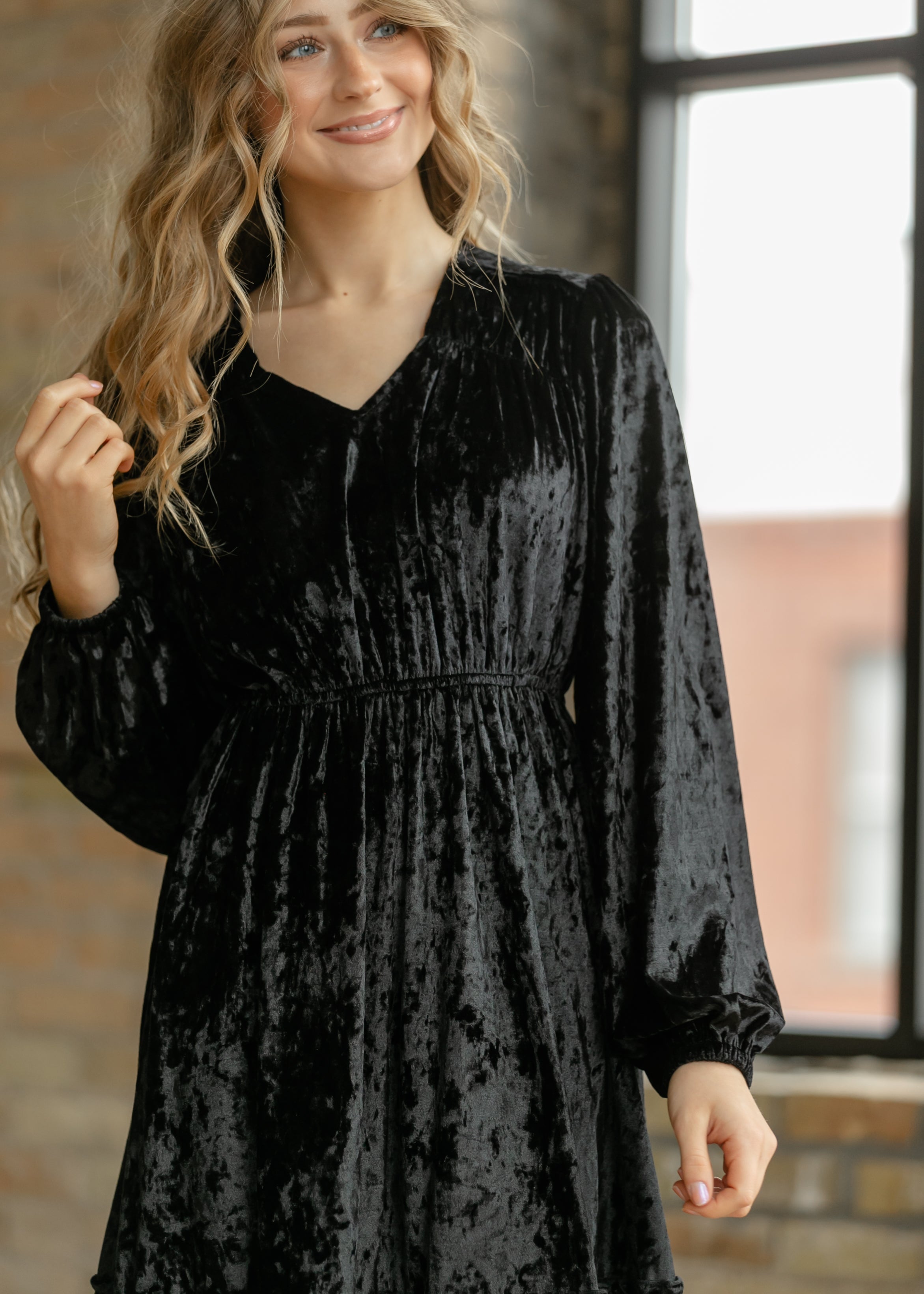 Inherit Co. Diana Velvet Midi Dress - FINAL SALE — lifestyle context