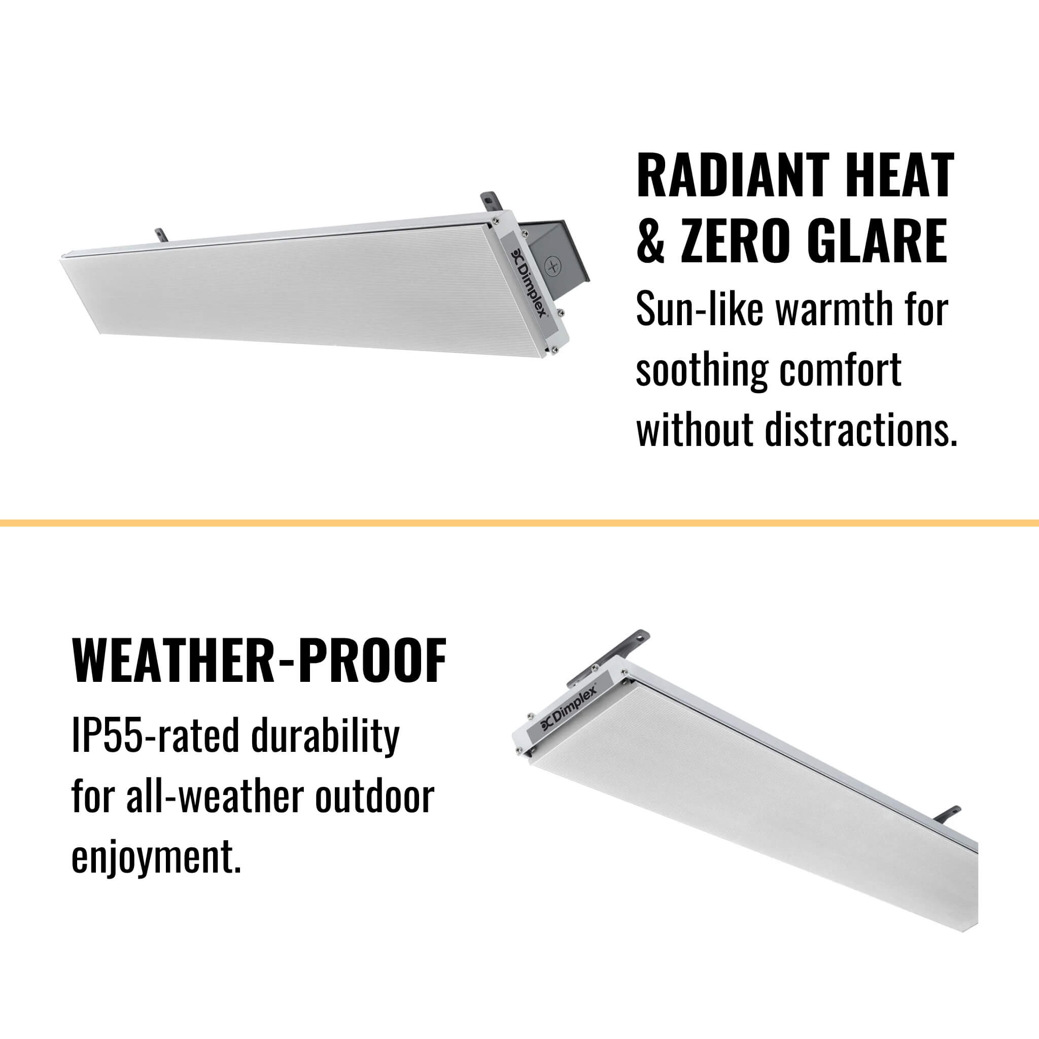 Dimplex DLW 70-Inch Noiseless Radiant Electric Heater For Outdoor And Indoor, 3200W [DLW3200W24] (SAK15698) – SAKSBY WHOLESAL