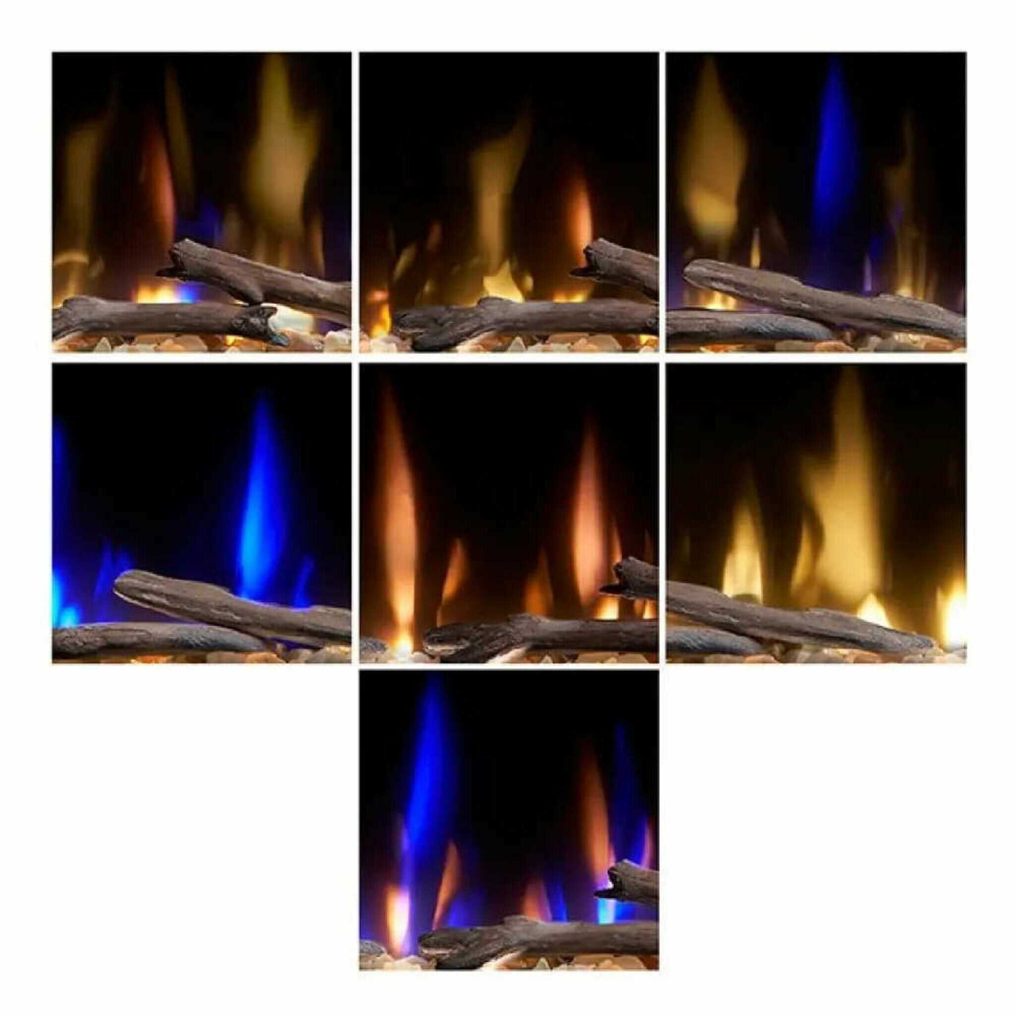 Dimplex Ignite Evolve Built-In Frosted Tumbled Glass Linear Electric Fireplace With Heat Boost System & Trim Kit (SAK59214) –
