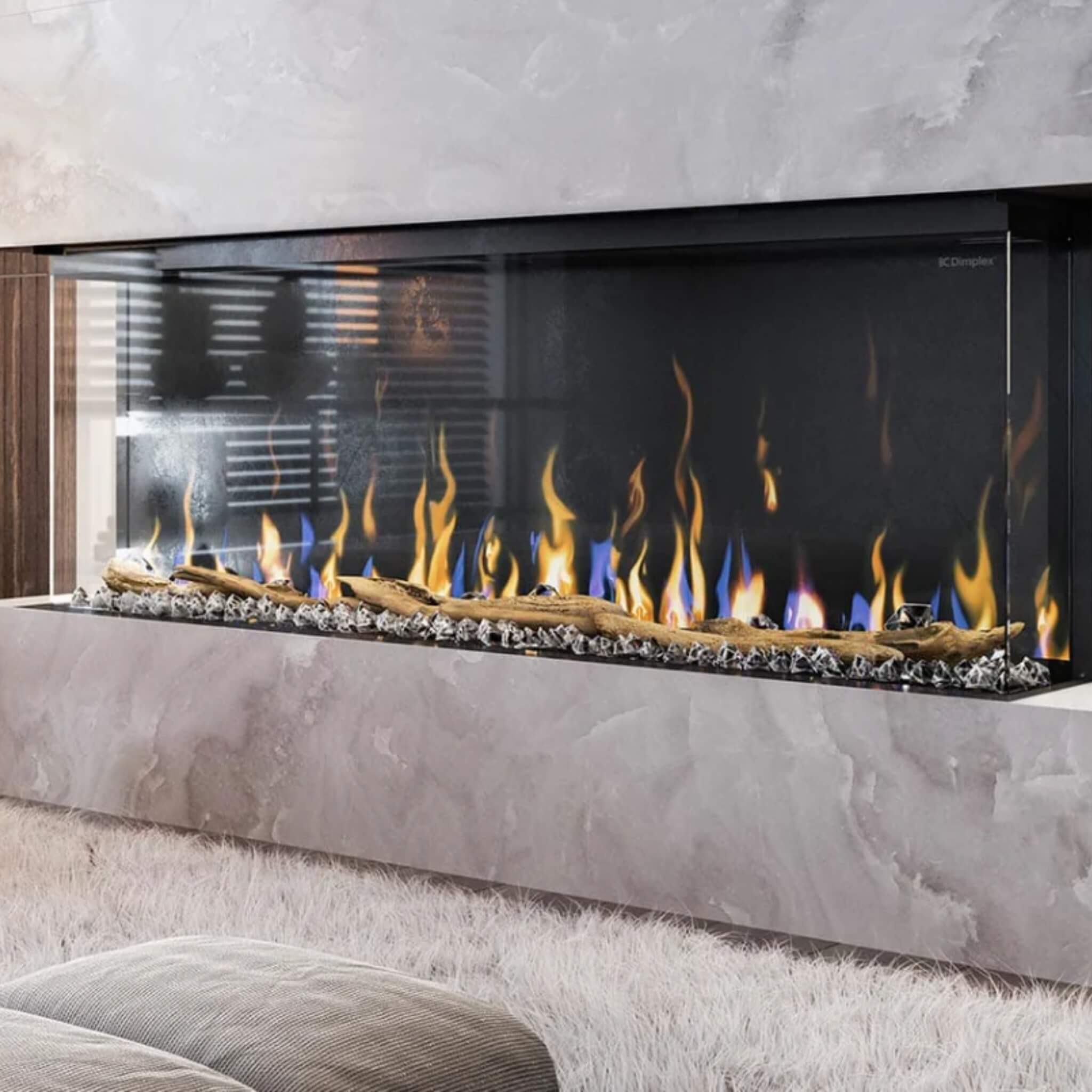Dimplex IgniteXL Bold 60-Inch Built-In Linear Modern Electric Fireplace With Multi Colored Flames [XLF6017-XD] (SAK90413) – S