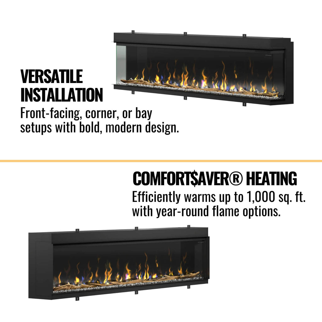 Dimplex IgniteXL Bold 100-Inch Smart Linear Multi Side View Built-In Electric Fireplace [XLF10017-XD] (SAK72359) – SAKSBY WHO