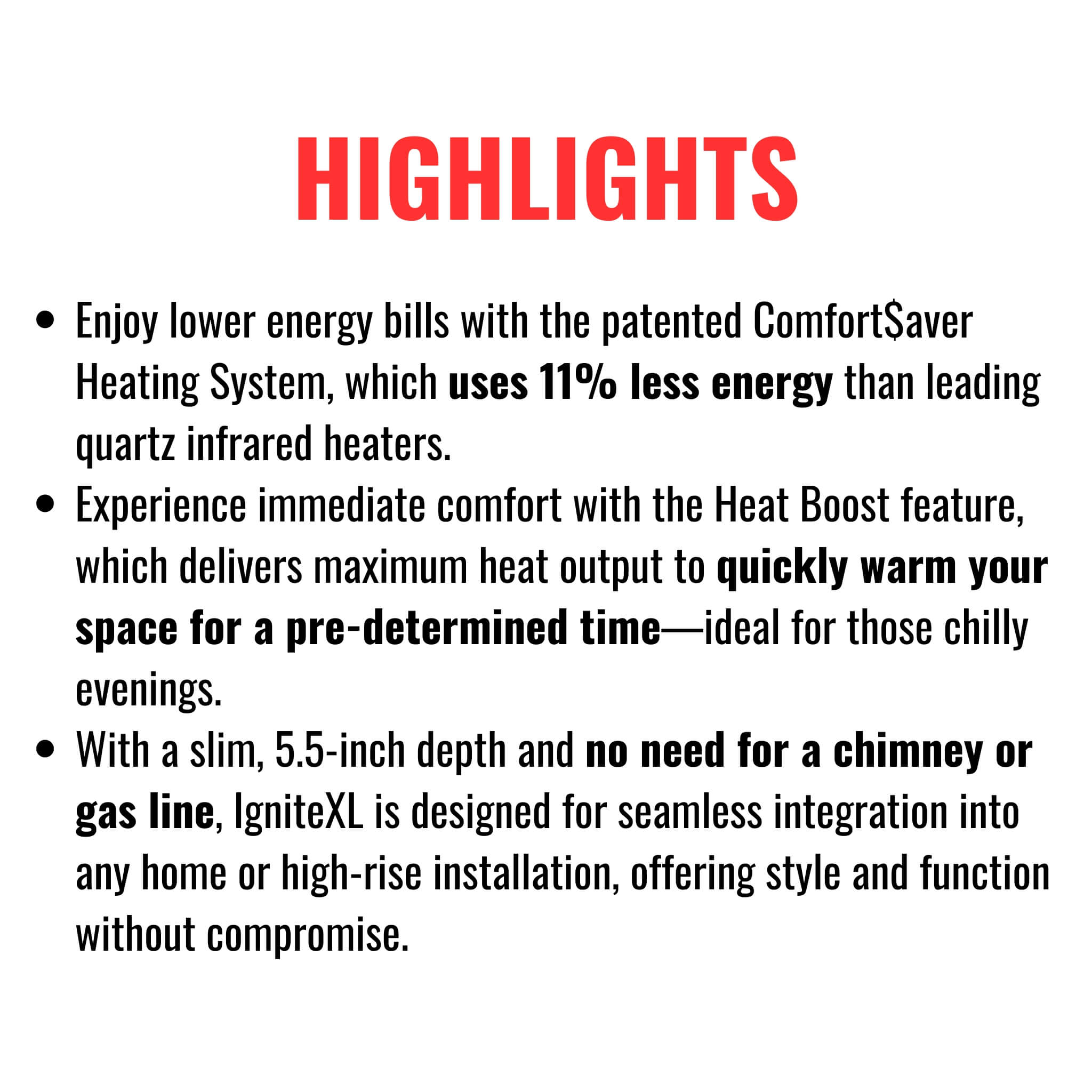 Dimplex IgniteXL 74-Inch Premium Built-In Linear Electric Fireplace With Integrated Heater Fan [XLF74] (SAK14736) – SAKSBY WH