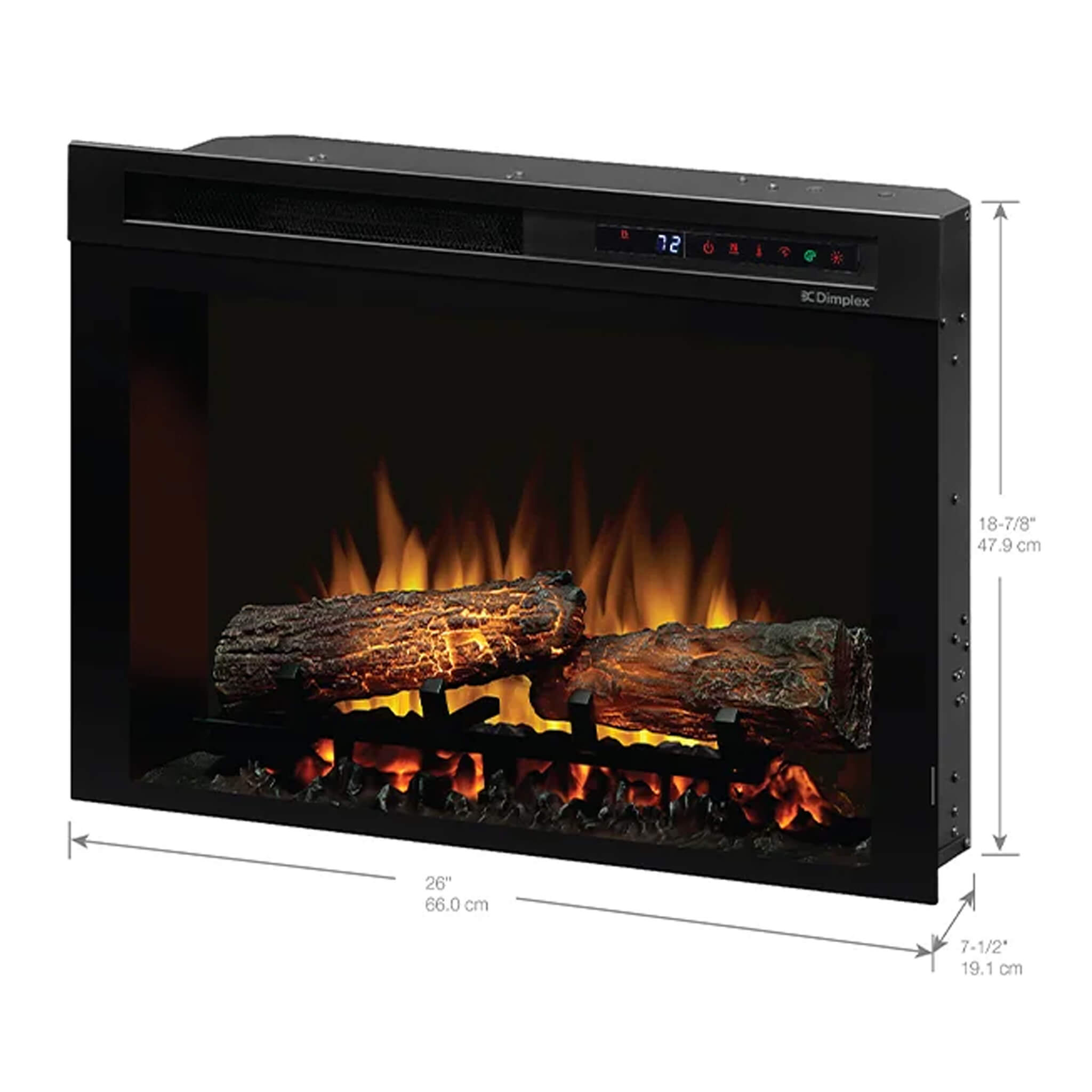 Dimplex Multi-Fire 26-Inch Built-In Traditional Fireplace With Realogs [XHD26L] (SAK65019) – SAKSBY WHOLESALE, view 11