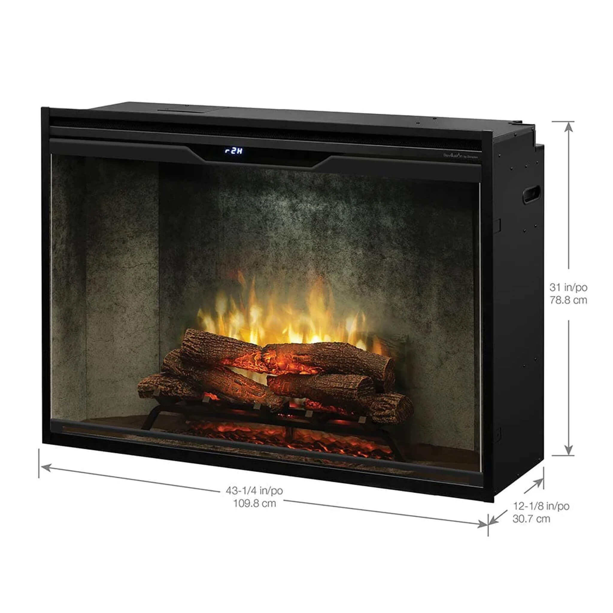 Dimplex Revillusion Built-In Electric Firebox W/ Weathered Concrete Line & Plug Kit [RBF30/42WC-FG] (SAK46891) – SAKSBY WHOLE