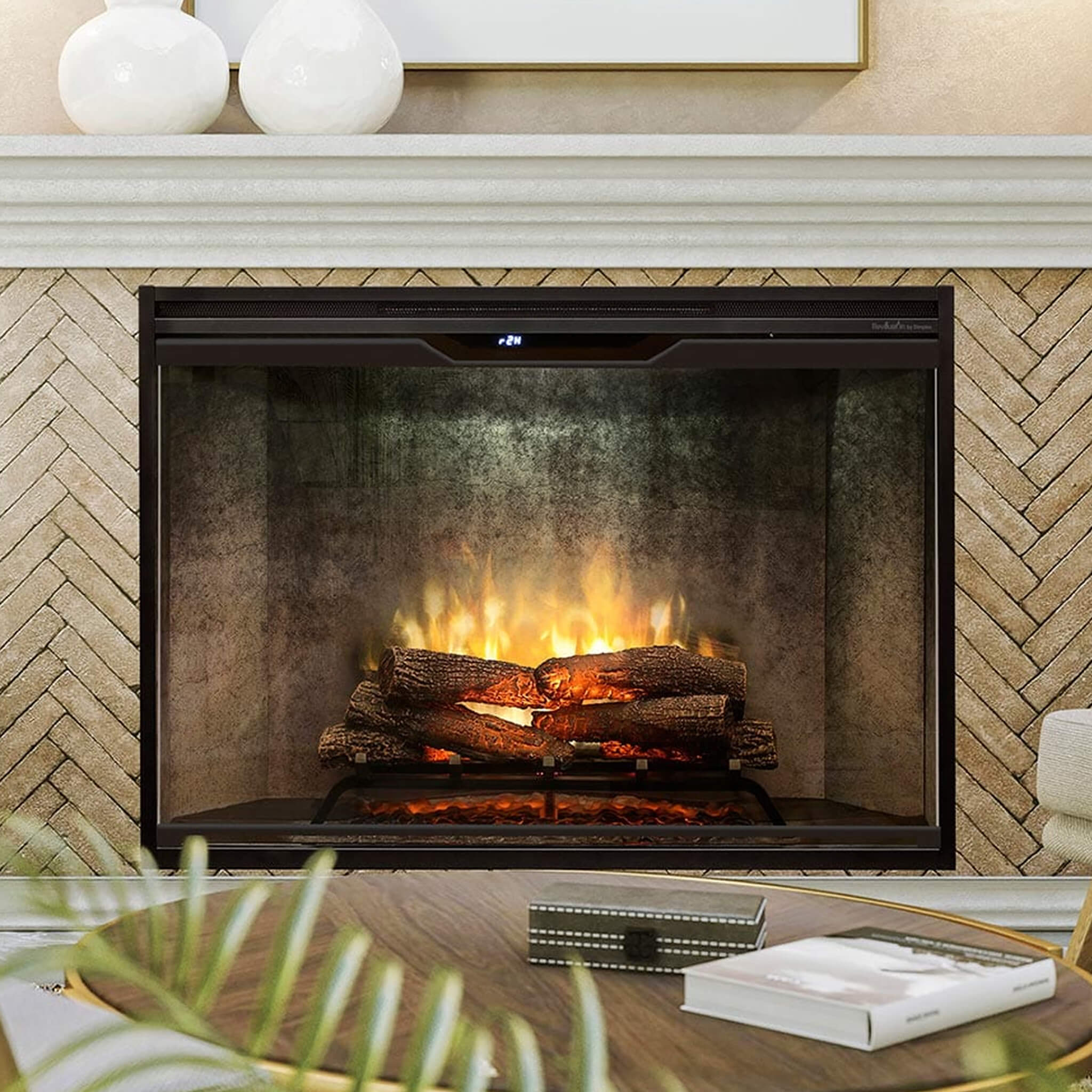 Dimplex Revillusion Built-In Electric Firebox W/ Weathered Concrete Line & Plug Kit [RBF30/42WC-FG] (SAK46891) – SAKSBY WHOLE