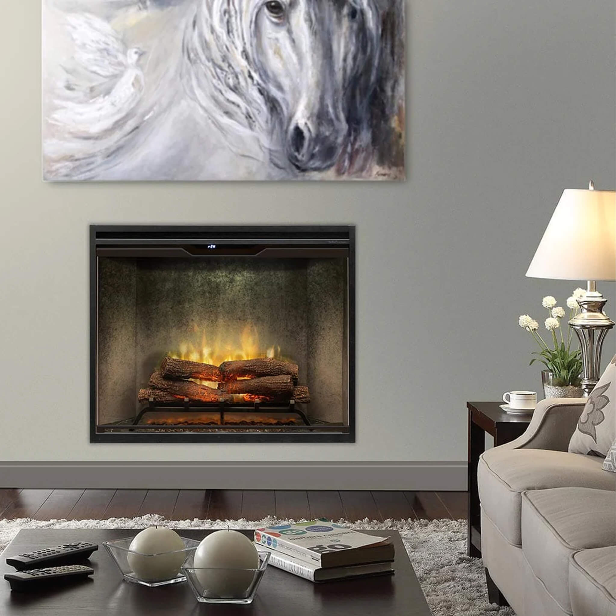 Dimplex Revillusion Built-In Electric Firebox W/ Weathered Concrete Line & Plug Kit [RBF30/42WC-FG] (SAK46891) – SAKSBY WHOLE