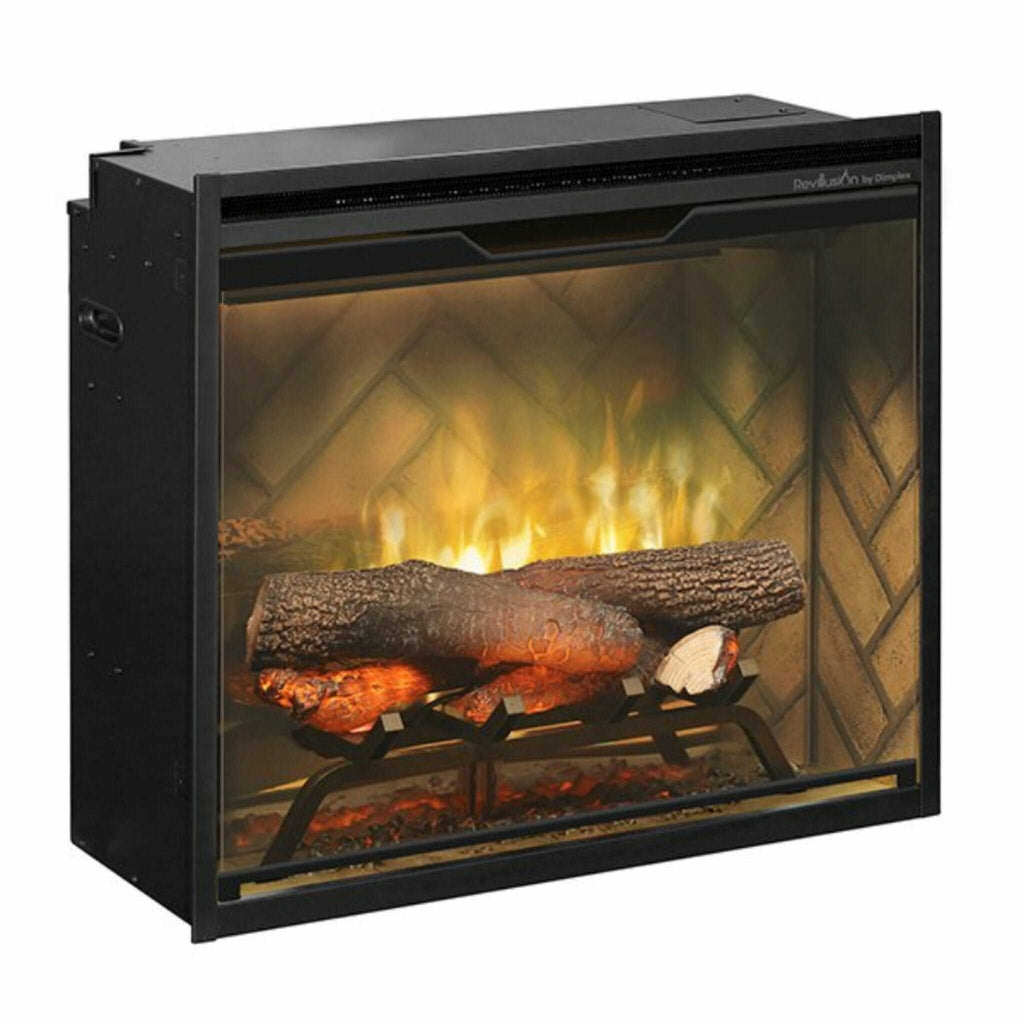 Dimplex Revillusion Herringbone Brick Built-In Electric Firebox With Front Glass [RBF30/36/42] (SAK12893) – SAKSBY WHOLESALE,