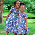 Princess Awesome & Boy Wonder "Only In My Dreams" Dinosaurs & Unicorns Super Twirler Dress with Pockets — main product shot