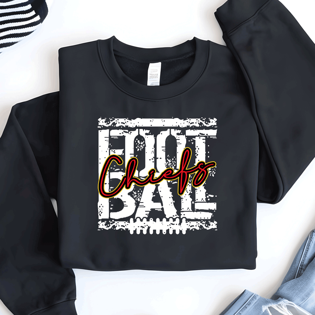 A Blessed Texas Mess Boutique Chiefs Kingdom, Vintage Kansas City Football Sweatshirt, T-shirt And Hoodie,… — A Blessed Texas Mess Boutique branding close-up