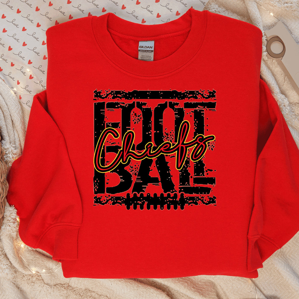 A Blessed Texas Mess Boutique Chiefs Kingdom, Vintage Kansas City Football Sweatshirt, T-shirt And Hoodie,… — construction detail