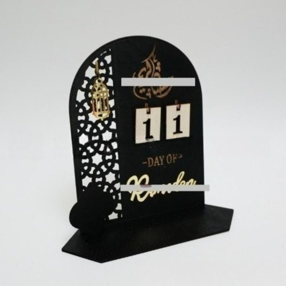 Mariam's Collection DIY Wooden Star & Moon Countdown Calendar (MAC337） — Mariam's Collection branding close-up