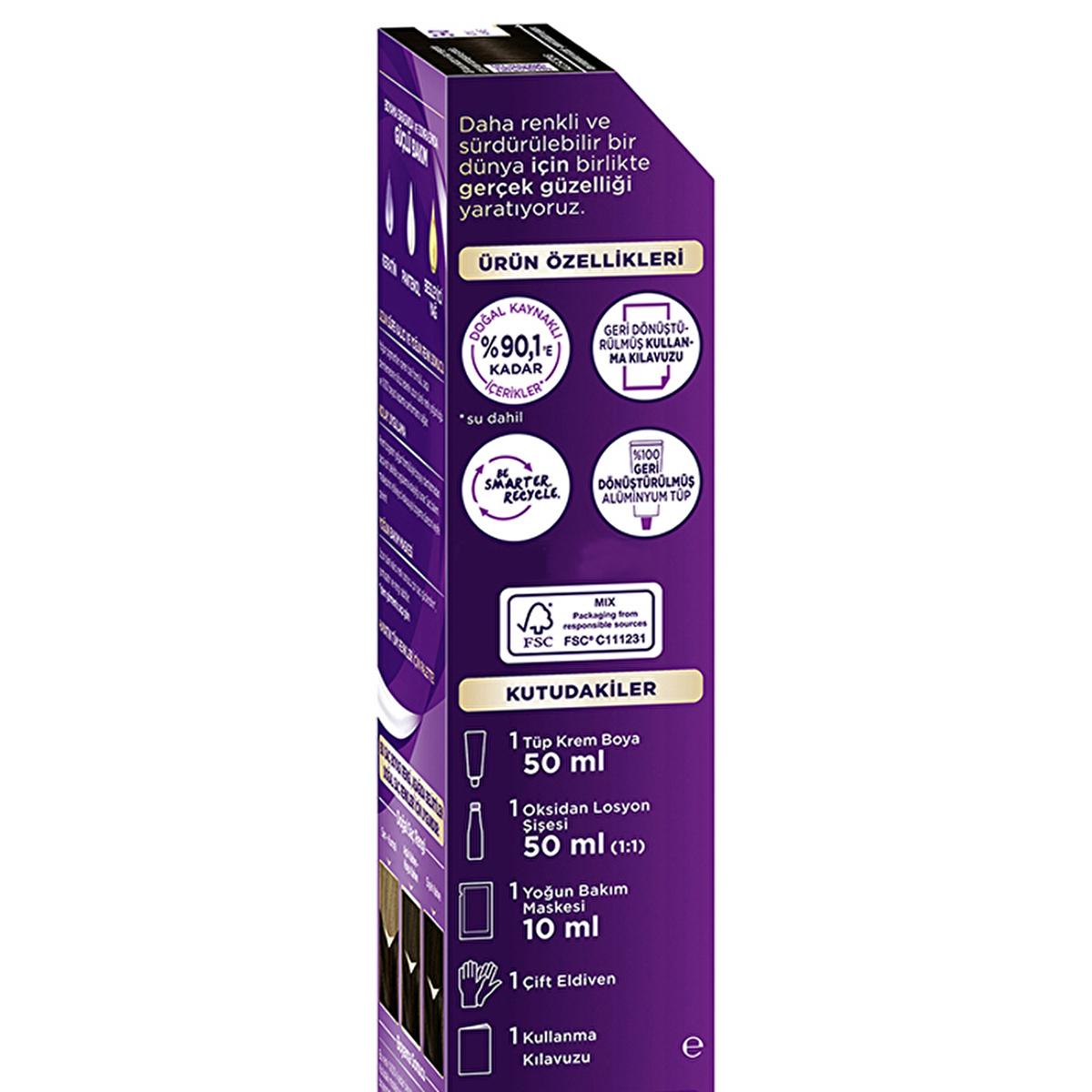 Palette Hair Dye - 3-0 Dark Brown with Keratin & Nourishing Oils for Vibrant Color