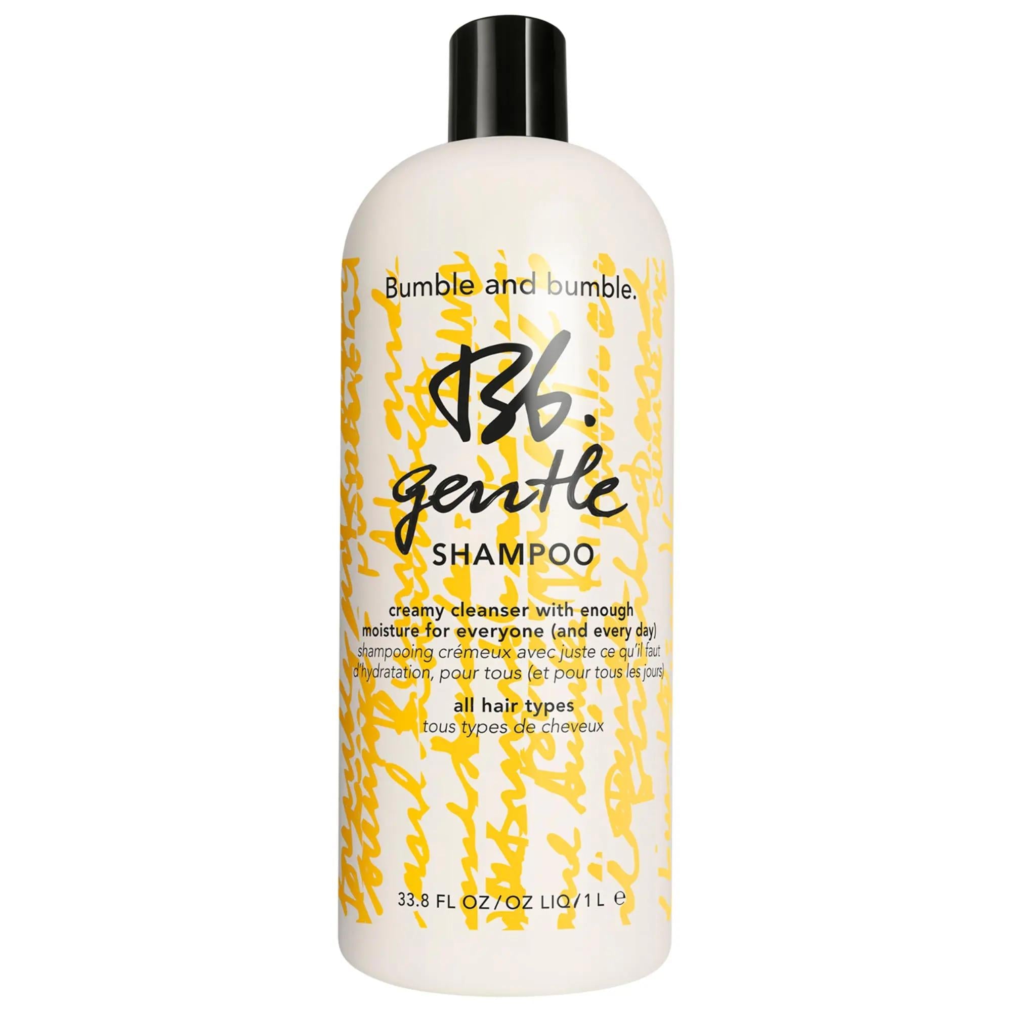 Gentle Shampoo: Hydrating, Color-Safe Daily Cleanser with Avocado Oil for Dry, Fine, Curly & Wavy Hair
