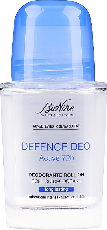 BioNike Defence Deo Active Roll-On 72h - Long Lasting Anti-Perspirant Deodorant for Active Individuals