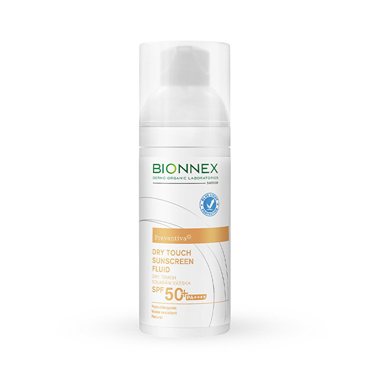 Bionnex Preventiva Dry Touch High Protection Fluid 50+ SPF - High Protection Non-Greasy Sunscreen Fluid for Sensitive Skin