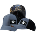 The Heartbeat Brand Dog Hat - Baseball Hat Fit - Charcoal / Black - Laser Mesh — main product shot