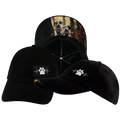 The Heartbeat Brand Dog Hat - Dad Hat - Black - Laser Mesh — main product shot