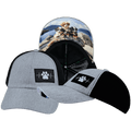 The Heartbeat Brand Dog Hat - Dad Hat - Heather Gray / Black - Soft Trucker Mesh — main product shot