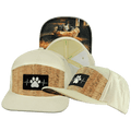 The Heartbeat Brand Dog Hat - Flat Bill - Corduroy - Cork - Cream - Fabric Back — main product shot