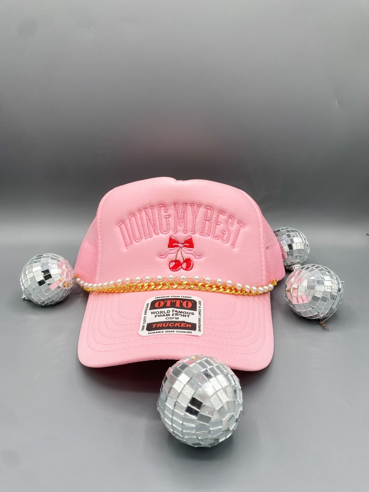 Coco & Rho Doing My Best- Trucker Hat — lifestyle context