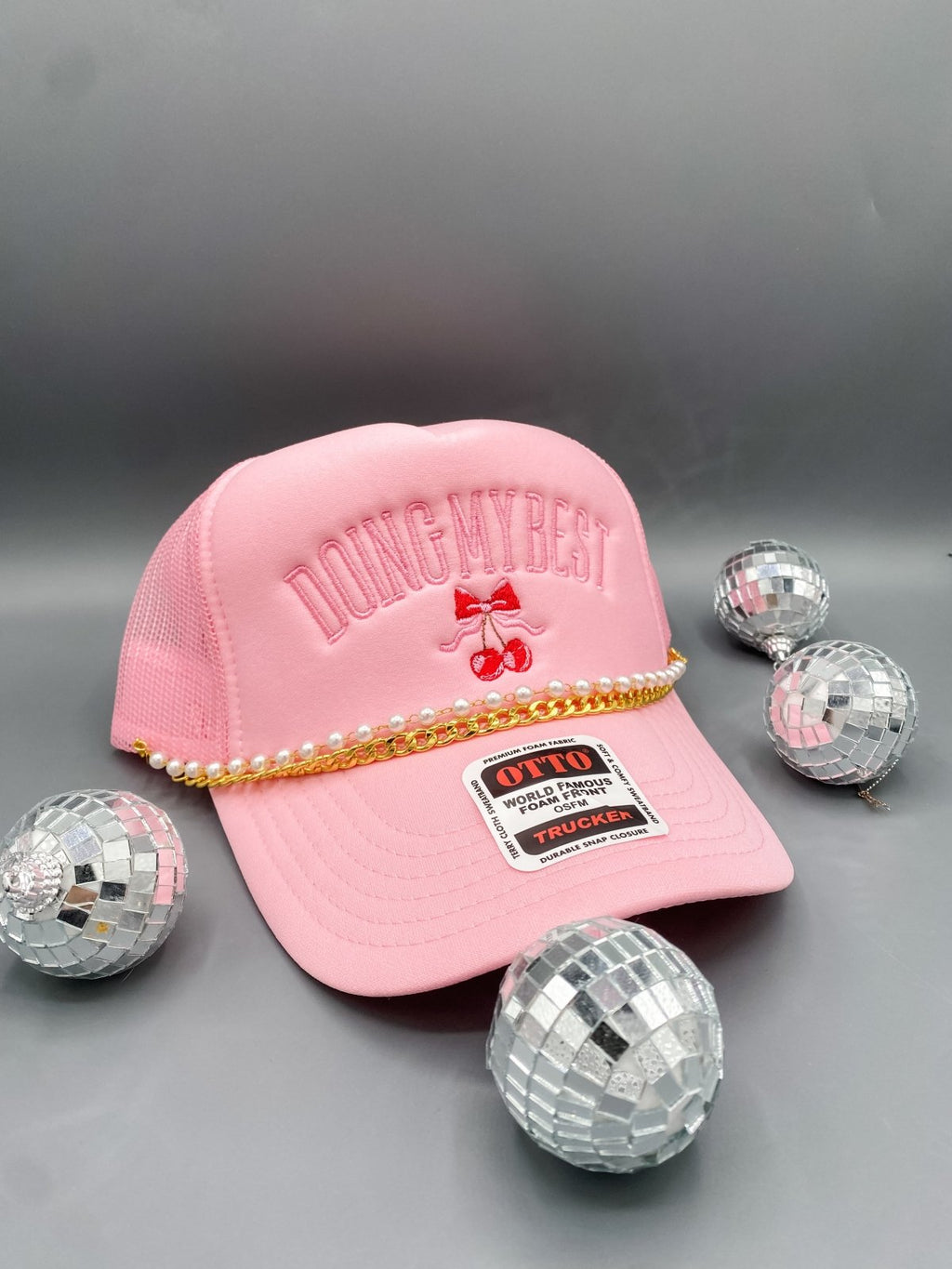 Coco & Rho Doing My Best- Trucker Hat — side view