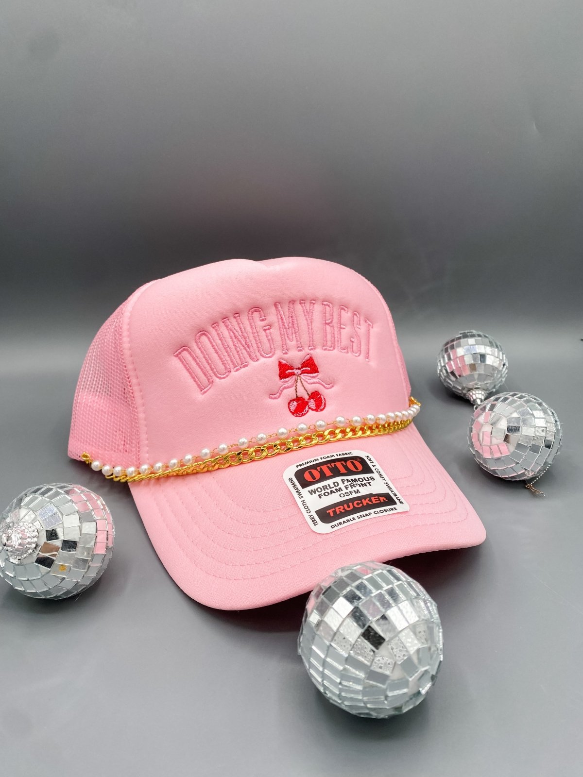 Coco & Rho Doing My Best- Trucker Hat — side view