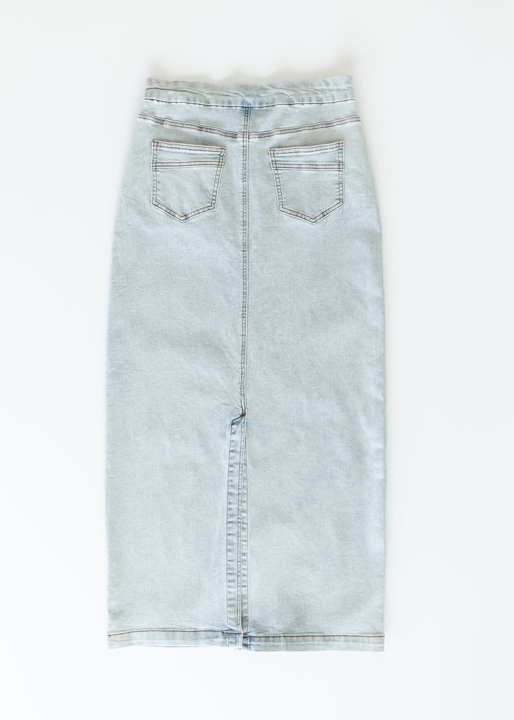 Inherit Co. Donna Light Wash Maxi Denim Skirt - FINAL SALE — packaging