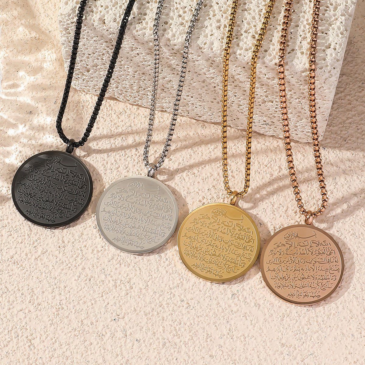 Mariam's Collection Double-Sided Titanium Steel Necklace(MAC224)(WITH GIFT BOX) — main product shot