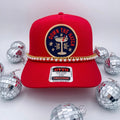 Coco & Rho Down The Hatch Red- Trucker Hat — main product shot