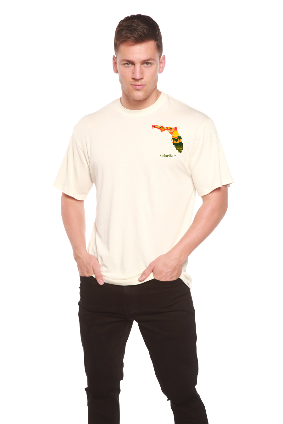 Spun Bamboo Florida Men's Bamboo Short Sleeve Graphic T-Shirt — main product shot