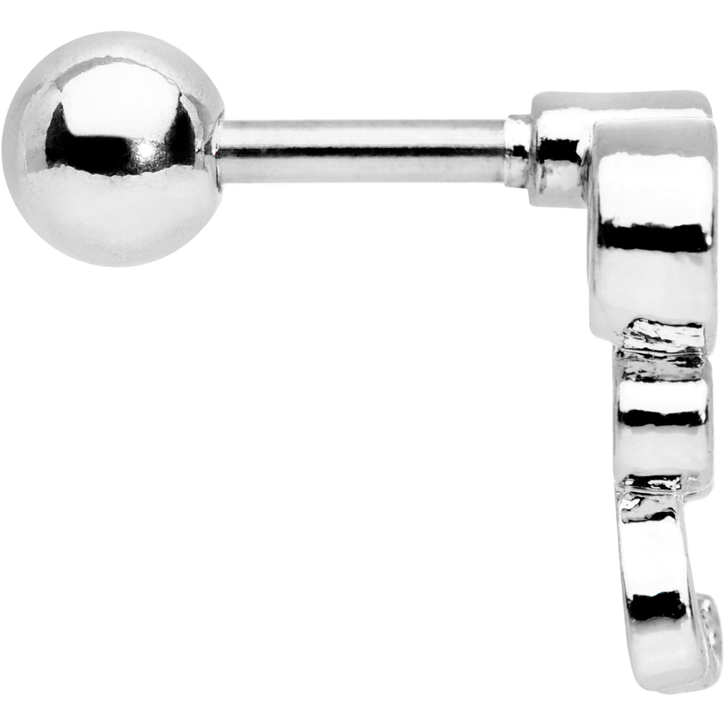 BodyCandy Pink CZ Gem Sassy Swirl Cartilage Tragus Earring — lifestyle context