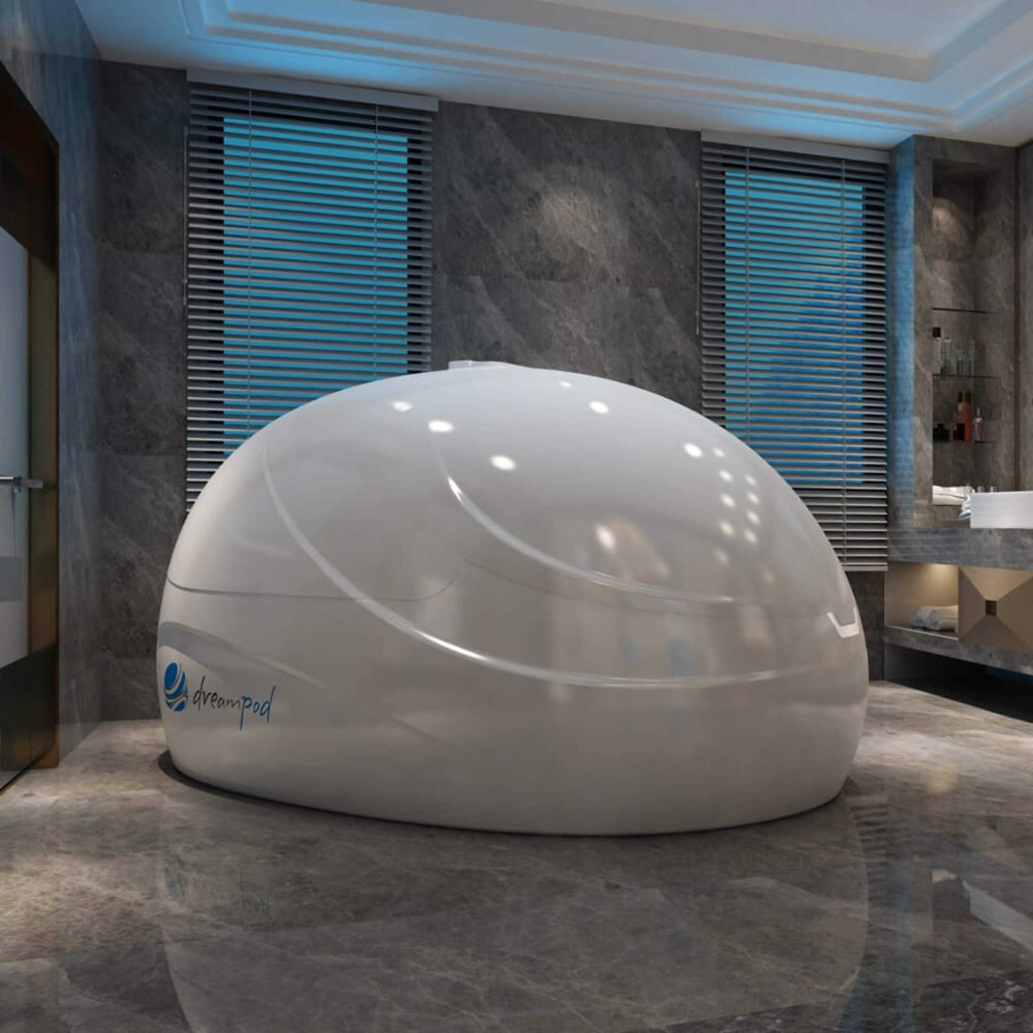 Dreampod Sport Commercial Home Flotation Sensory Isolation Tank Pod Spa [DPFP205WPE] (SAK25948) – SAKSBY WHOLESALE, view 4