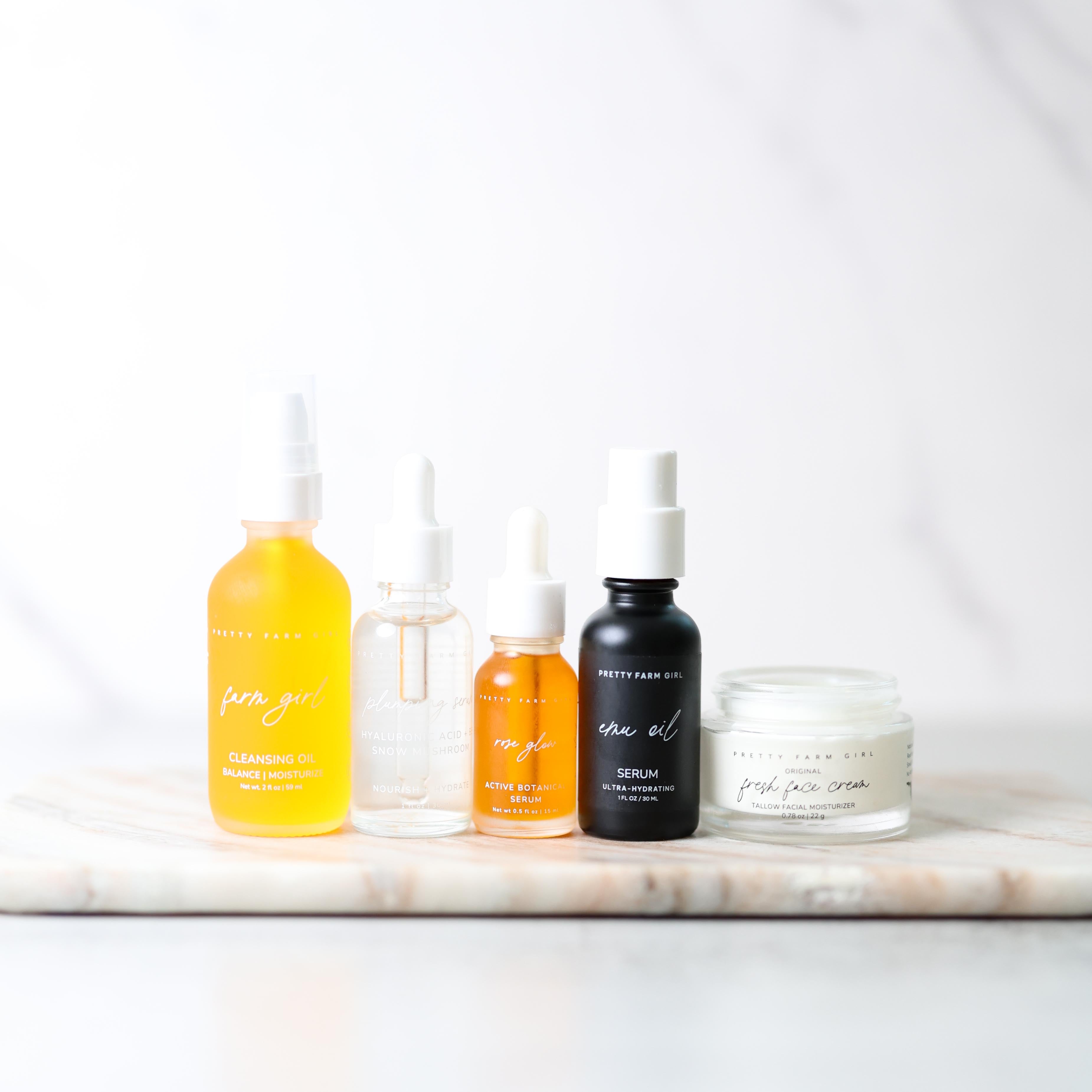 Pretty farm girl Dry Skin Hydrating Routine Kit — main product shot