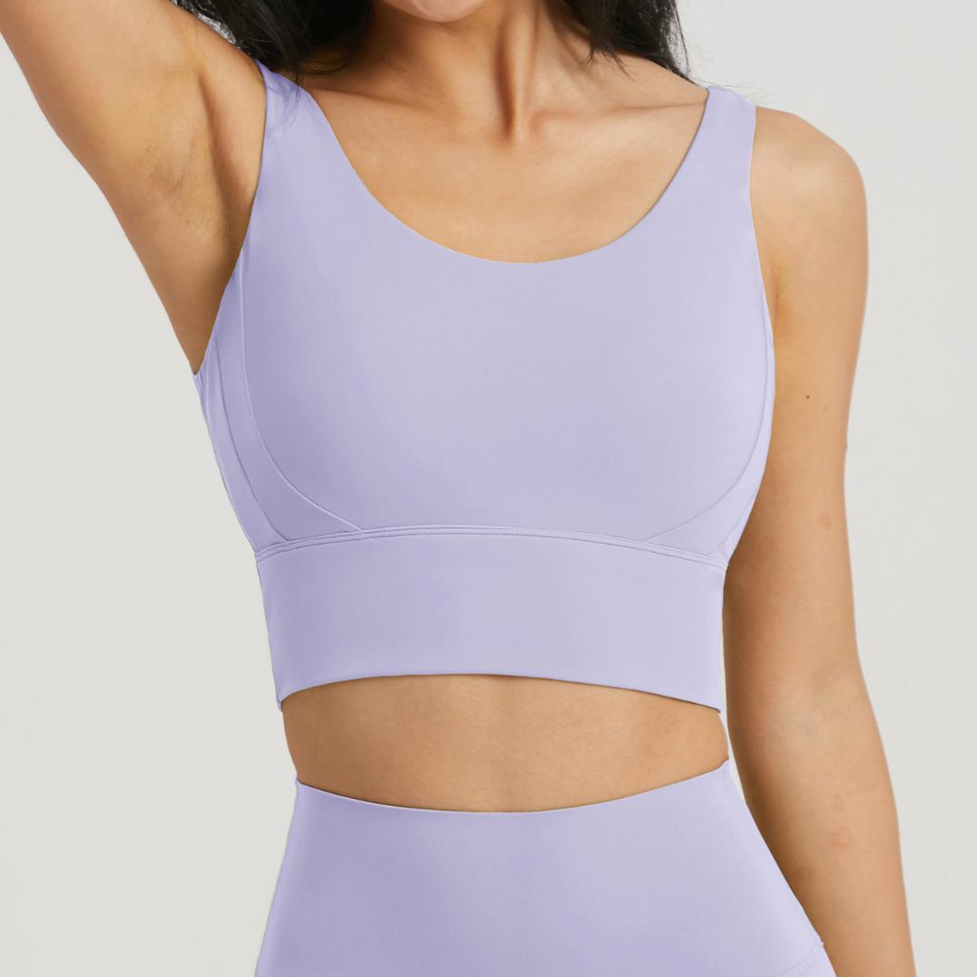 BLACKOUT BARBELL Omni Bra (Periwinkle) — main product shot