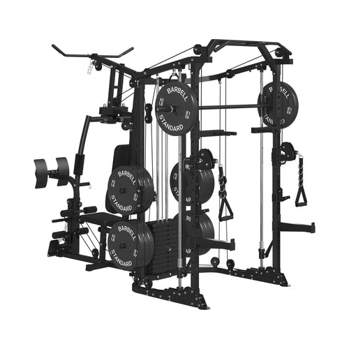Rovix Dual Station Smith Machine With Cable Crossover Home Gym (SAK24079) – SAKSBY WHOLESALE