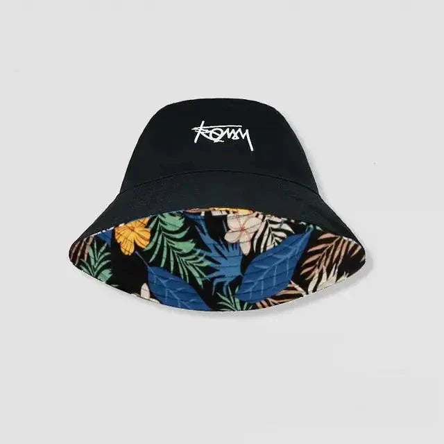 Tropical Vibes Dual-Style Men's Hawaiian Bucket Hat - Embrace Adventure in Every Season