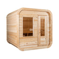 Dundalk Leisurecraft 4-Person Canadian Timber Luna Cube Sauna With Sloped Roof And Front Window [CTC22LU] (SAK96475) – SAKSBY