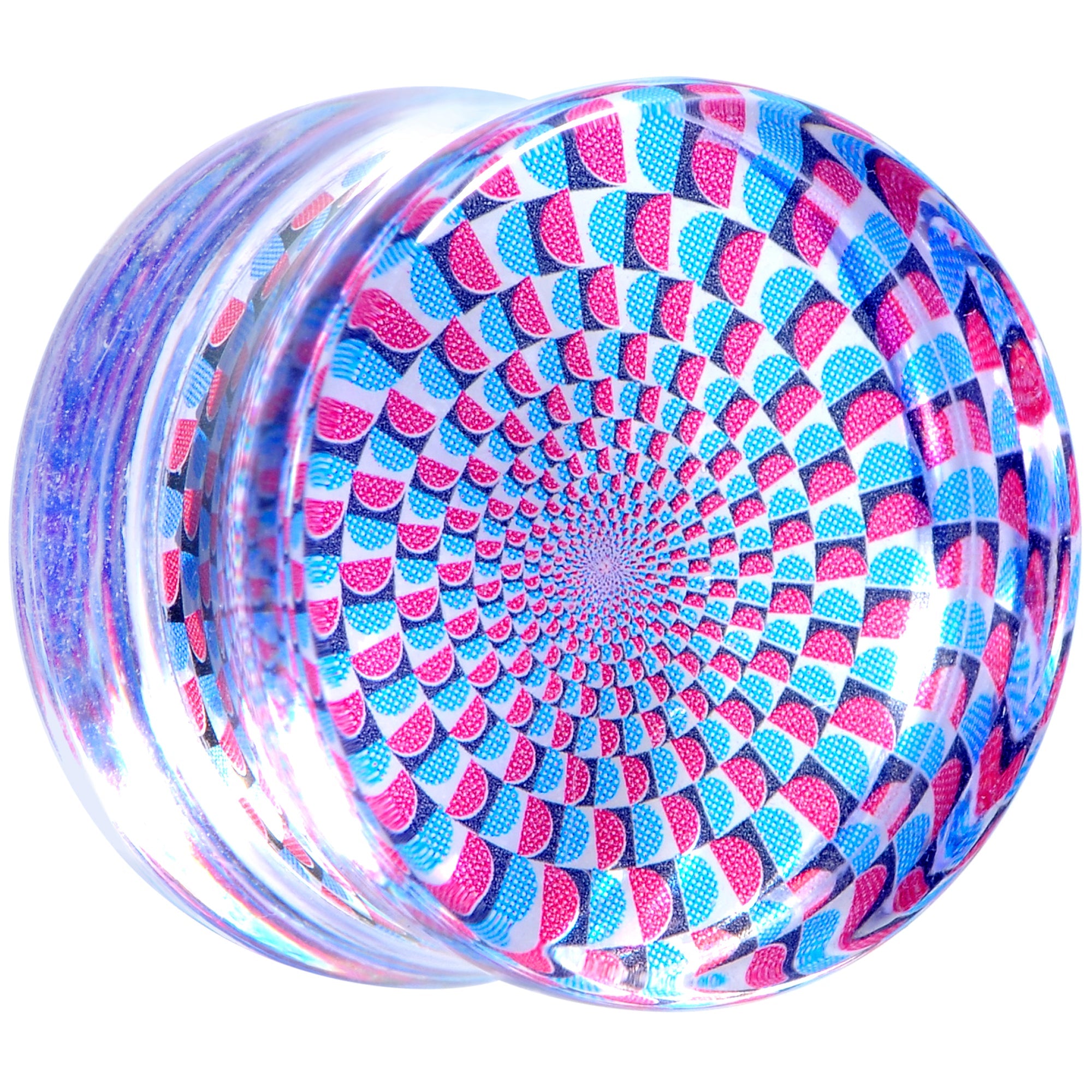 BodyCandy Clear Acrylic Optical Illusion Saddle Plug 14mm to 25mm — alternative angle