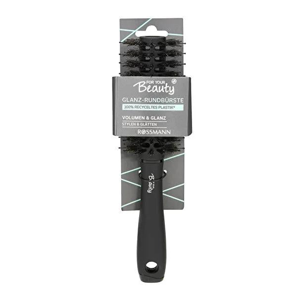 For Your Beauty Hair Brush - Frankfurt Model Round Black Hair Styling Tool for Volume & Shine