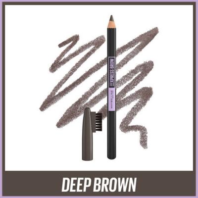 Maybelline Eyebrow Express Pencil Deep Brown - Long-Lasting Eyebrow Definition with Super Pigmented Formula