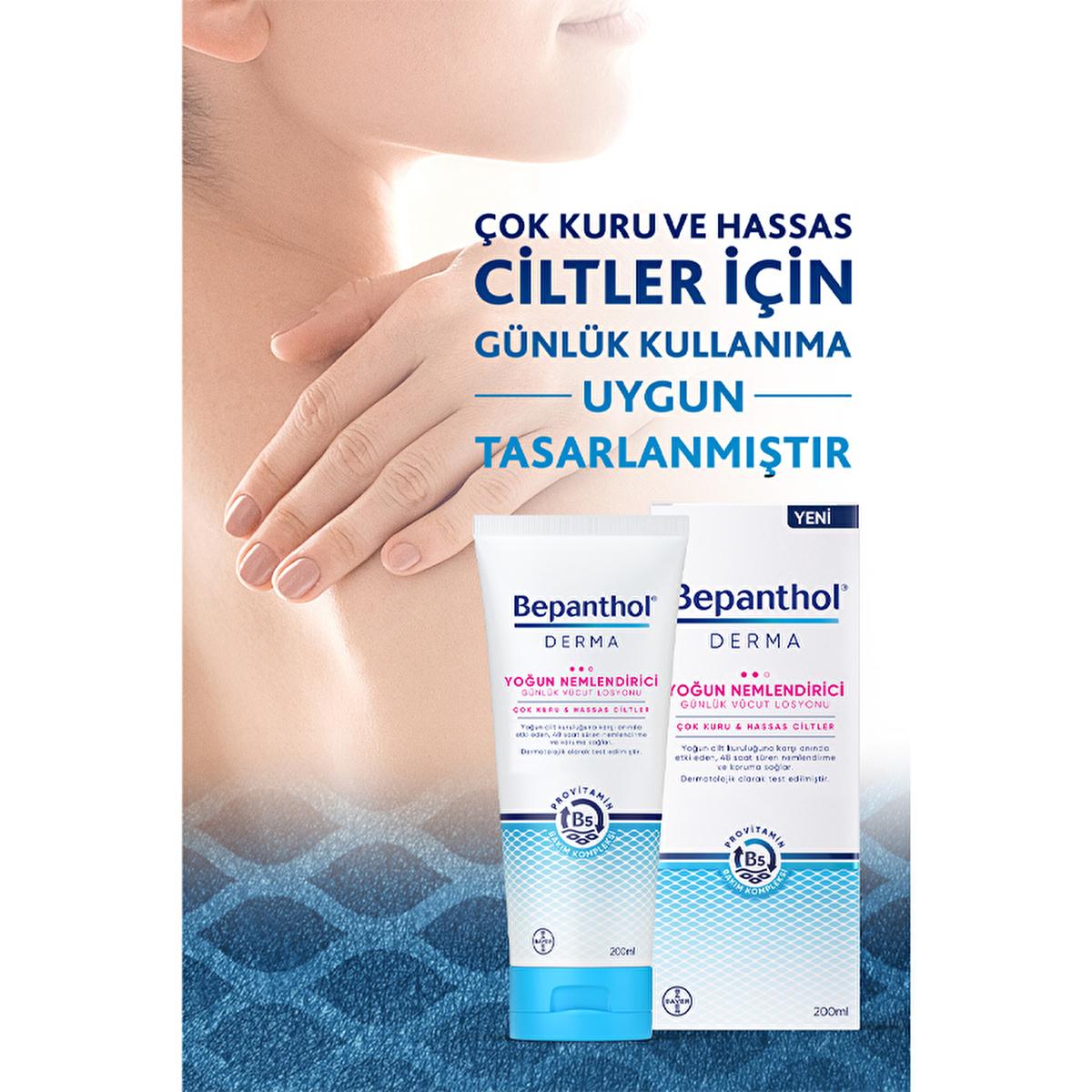 Bepanthol Derma Intense Moisturizing Body Lotion: Ultimate Hydration for Very Dry, Sensitive Skin - Soothing Relief & Daily Care