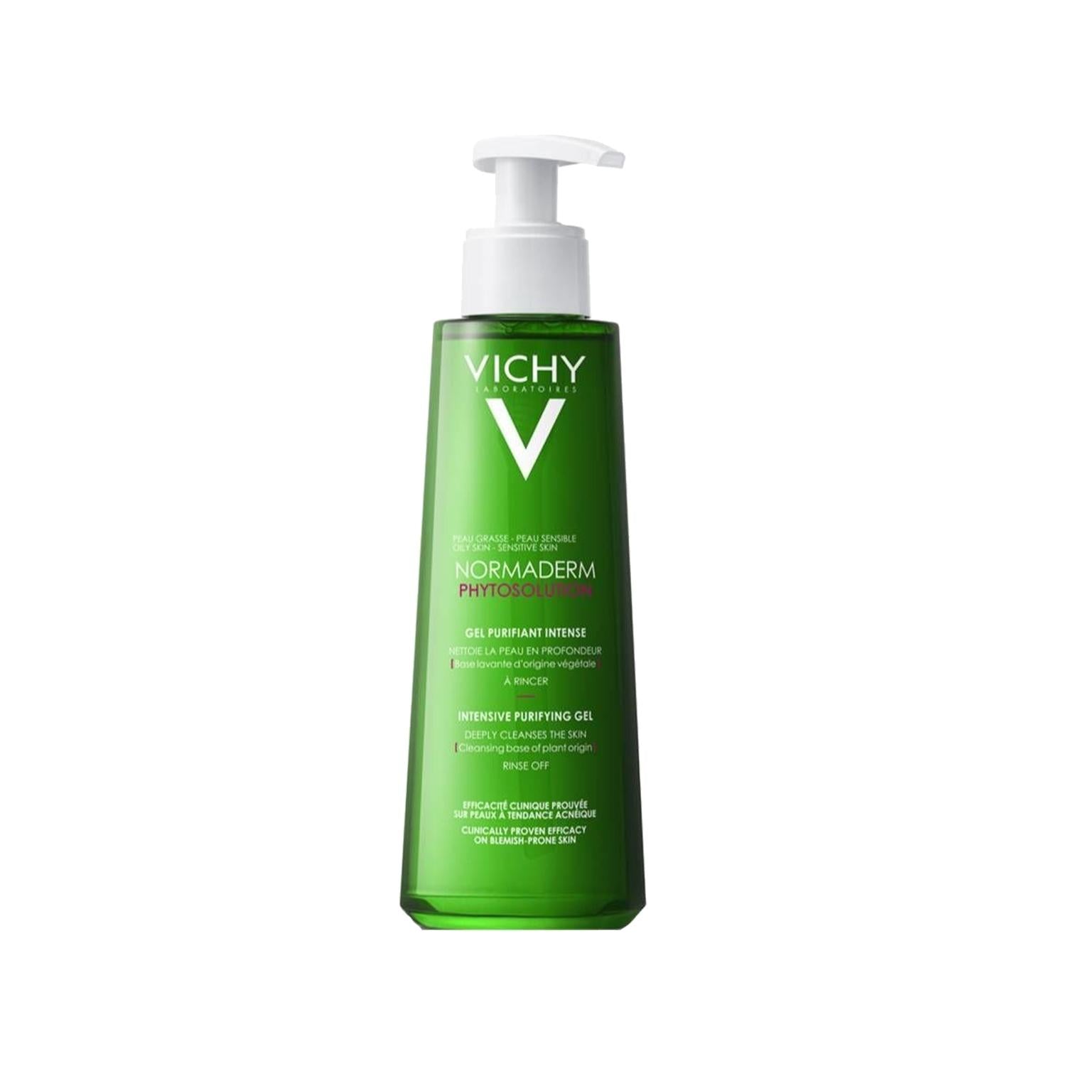 Vichy Normaderm Phytosolution Face Cleansing Gel for Oily & Combination Skin - 400ml Purifying Facial Gel